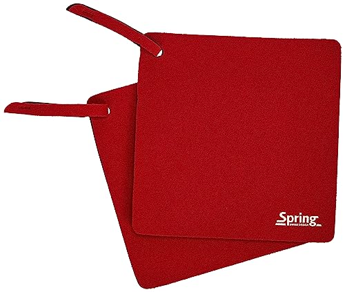 Spring 2094045602 Grips Topflappen 1 Paar, Stoff, rot, 1,8 x 20 x 23,4 cm von Spring