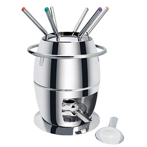 Spring 2698326014 Gstaad Fondue-Garnitur, Edelstahl, silber, 28 x 28,6 x 31 cm Spring 2698326014 Gstaad Fondue-Garnitur, Edelstahl, silber, 28 x 28,6 x 31 cm von Spring