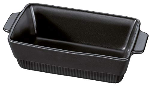 Spring Auflaufform Chalet Rechteckig, 28,5 x 15 cm, Schwarz, Ofenkeramik von Spring