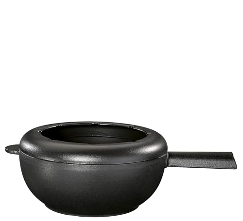Spring Caquelon Saas-Fee Schwarz Matt 20 cm Fondue von Spring