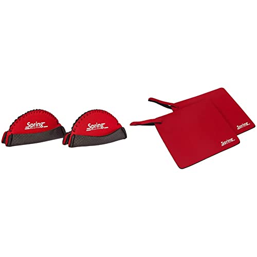 Spring Griffschutz, thermoresistent, Rot, 2 TLG & Topflappen, Neopren, Rot, 17 x 17 cm von Spring