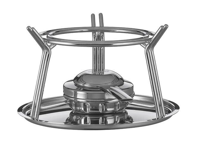 Spring Käsefondue-Garnitur 23 cm Aluminium Induktion schwarz von Spring