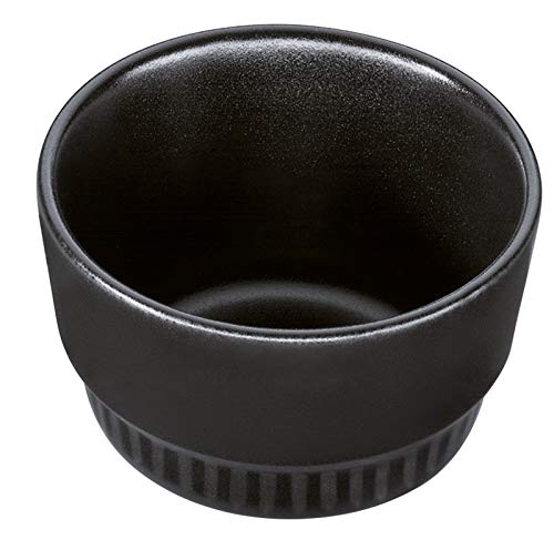 Spring Ragout-Fin Form Chalet, Dessert Form, Ø 9 cm, Schwarz, Ofenkeramik von Spring