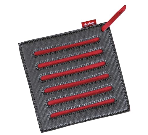 Spring Untersetzer Grips eckig | Thermoresistentes Neopren-Material | -40 °C bis 260 °C | rutschfest | Topfuntersetzer, Topflappen | Weich, flexibel, grifffest | Fleckenabweisend | 21,5 x 21,5 cm von Spring