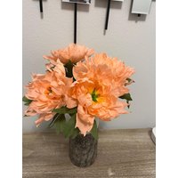 Pfirsich Pfingstrose Papierblumenschmuck Handgemachtes Wohndekor von SpringDews