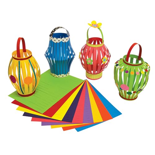 Springboard 10225 Bunte Karten-Laternen, Diwali-Bastelzubehör, 30-teilig von SPRINGBOARD SUPPLIES