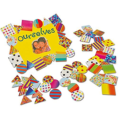 Springboard Mega-Mosaik-Set, vorgeschnitten, gemustert, quadratisch, dreieckig, kreisförmig, für Kinder, Kunst und Handwerk für Kinder, verschiedene Farben und Designs, 1000 Stück von Springboard