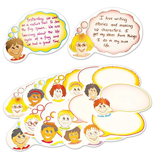 Springboard 10390 vorgeschnittene Sprech- und Gedankenblasen für Klassenzimmer 28 x 18 cm, 30 Stück von SPRINGBOARD SUPPLIES