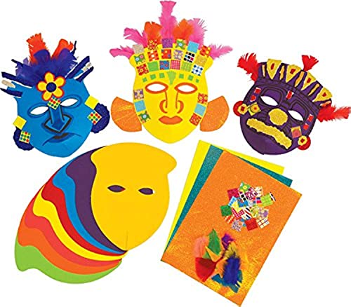 Make a Mayan Mask KS2 Geschichte-Bastel-Aktivität (30 Stück) von SPRINGBOARD SUPPLIES