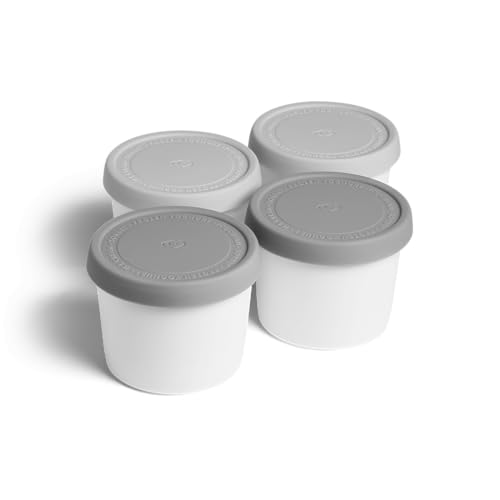 SPRINGLANE 4er-Set Eisbehälter für Speiseeis 400 ml, Aufbewahrungsbehälter, Gefrierdosen, Eis-Container BPA-frei in Lebensmittelqualität von Springlane Kitchen