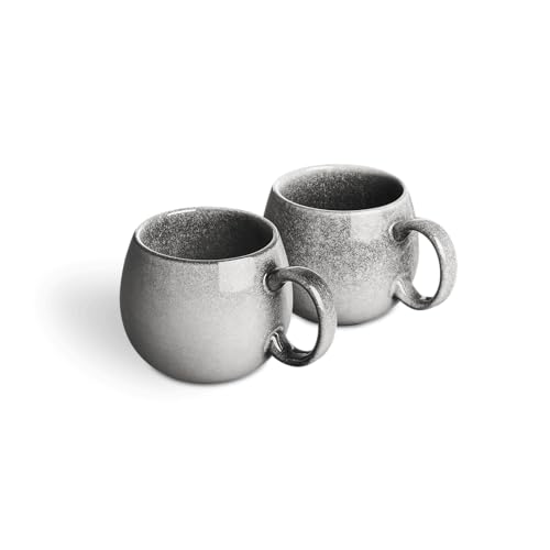 SPRINGLANE Geschirr Grau, Steingut Tafelservice Misty Cliff (Tasse 2er-Set) von Springlane Kitchen