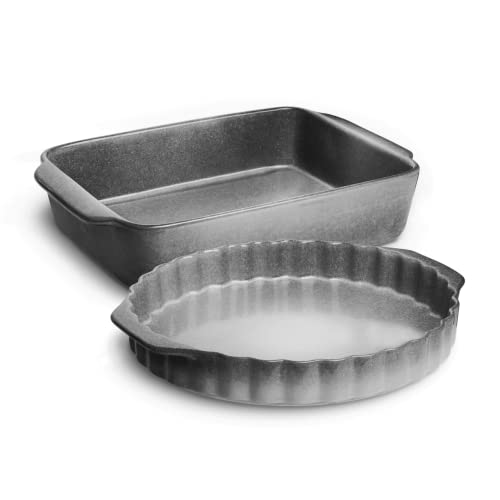 SPRINGLANE Keramik Auflauf- und Tarteform Misty Cliff 2er-Set groß von Springlane Kitchen