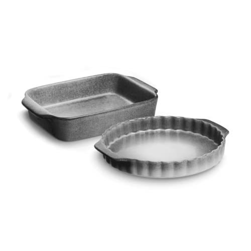 SPRINGLANE Keramik Auflauf- und Tarteform Misty Cliff 2er-Set von Springlane Kitchen