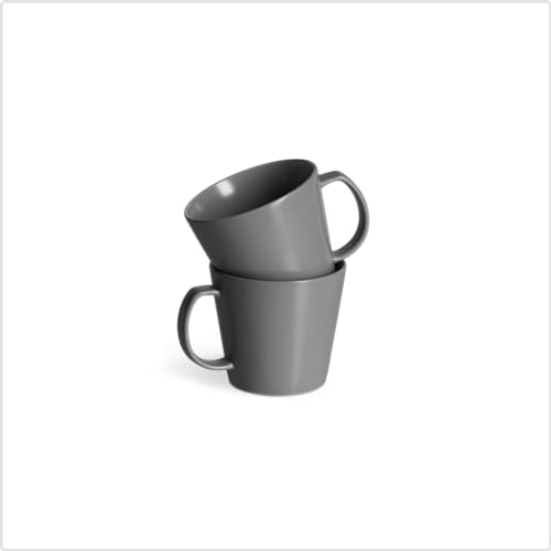 SPRINGLANE Tassen 2er-Set, Sweet Scandi, Anthrazitfarbiges Geschirrservice aus New Bone Keramik, skandinavisches Design, matt SPRINGLANE Tassen 2er-Set, Sweet Scandi, Anthrazitfarbiges Geschirrservice aus New Bone Keramik, skandinavisches Design, matt von Springlane Kitchen
