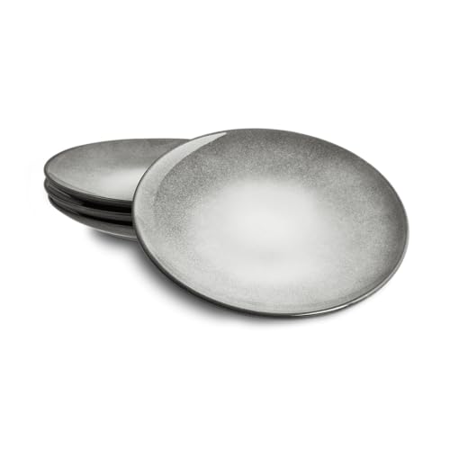 SPRINGLANE Teller 4er-Set - Geschirr Misty Cliff, Grau, Steingut Tafelservice von Springlane Kitchen