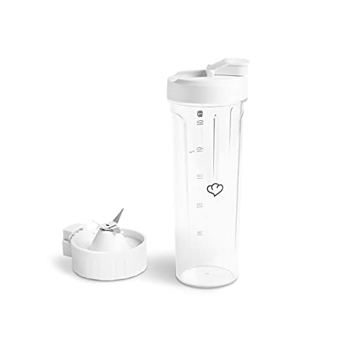 SPRINGLANE To-Go-Mixflasche inkl. Mixdeckel und Trinkdeckel für Hochleistungsmixer Hanno, Weiß, spülmaschinengeeignet von Springlane Kitchen