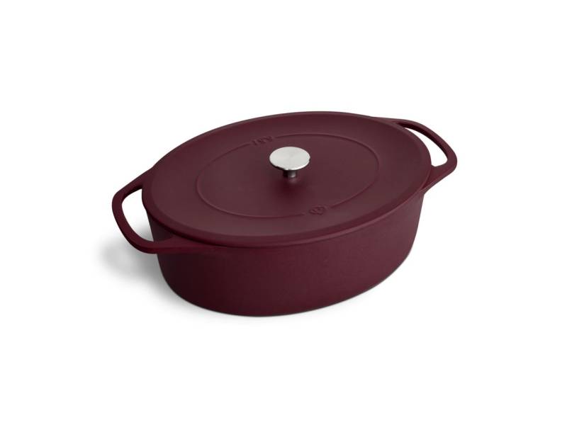 Springlane Bräter, Cocotte aus Gusseisen - Gusseisen Topf 33 cm Rot von Springlane