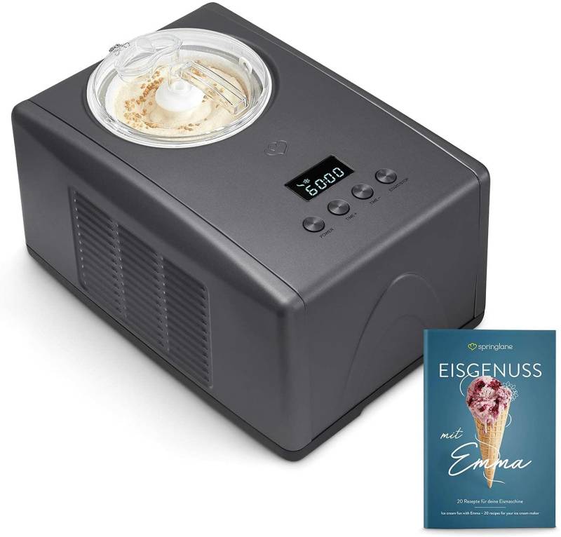 Springlane Eismaschine Emma Eisbereiter Eiscrememaschine Eis Kompressor 15 L B-Ware von Springlane
