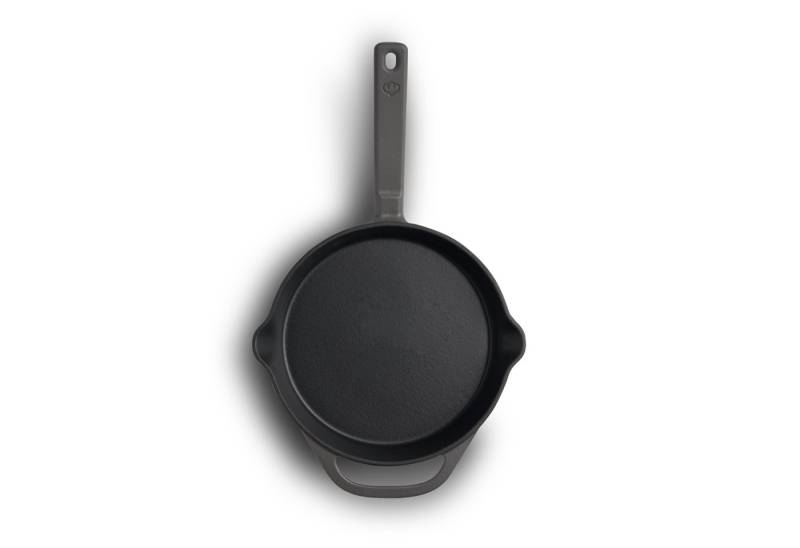 Springlane Grillpfanne SPRINGLANE Gusseisen Bratpfanne Grau, Ø24 cm - Emailliert, Gusseisen, Emailliert, Induktionskompatibel von Springlane