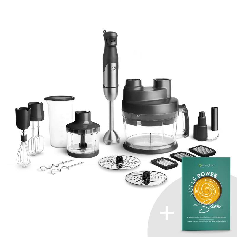 Springlane Sam Stabmixer Pürierstab Häcksler Küchenmaschine Handmixer Mixer Hand B-Ware von Springlane