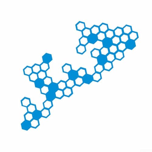 1*Dekorative Aufkleber Benzintank Vinyl Aufkleber Dekorative Aufkleber (Blue) von Springwillfly