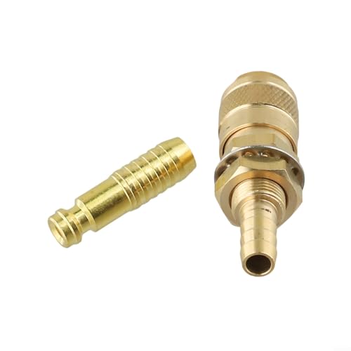 10 mm für Schlauch-Gas- und Wasser-Schnellverbinder, zuverlässige Kompatibilität mit WIG-Schweißmaschinen 12, 18, 20, 27 (gelb) von Springwillfly