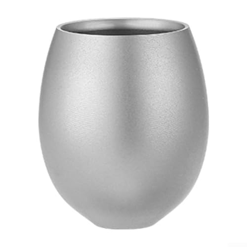 15 ml Ti Bierkrug ideal für den Außenbereich, leicht zu reinigen und angenehm zu halten (Frosted Style) von Springwillfly
