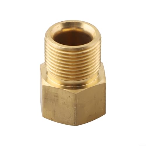 15 mm Stecker auf 14 mm Buchse, M22 Hochdruckreiniger-Adapter, Messing-Design von Springwillfly