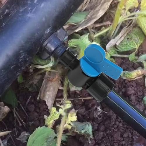 16 mm Schlauchmutter-Verbinder mit Mini-Kugelhahn für effizientes Bewässerungs-Setup (3 Stück) von Springwillfly