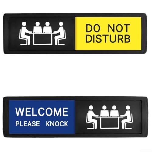 17,8 x 5,1 cm Sichtschutz-Türschild mit auffälligem Design verbessert die Kommunikation in gemeinsamen Räumen und erhält gleichzeitig die Privatsphäre von Springwillfly
