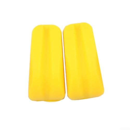 2 Gummisaitenadapter für Fitness mit Stoßdämpfung und Schalldämpfung (gelb) von Springwillfly