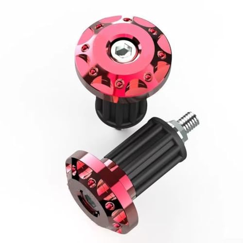 2 Stück leichte Motorrad-Lenkerblöcke aus Aluminiumlegierung mit einfacher Installation (rot) von Springwillfly