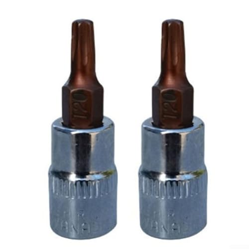 2 x 1/4-Zoll-Antrieb für Torx-Bits T8 T40, robuste Chrom-Vanadium-Stahl-Handwerkzeuge () von Springwillfly