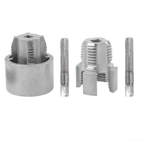 2 x Gewindeöffner für interne Wasserrohre, 20 mm/25 mm, PPR-Werkzeug für PVC-Kunststoffrohre, kompatibel mit elektrischen Handbohrern für effiziente Sanitärarbeiten von Springwillfly