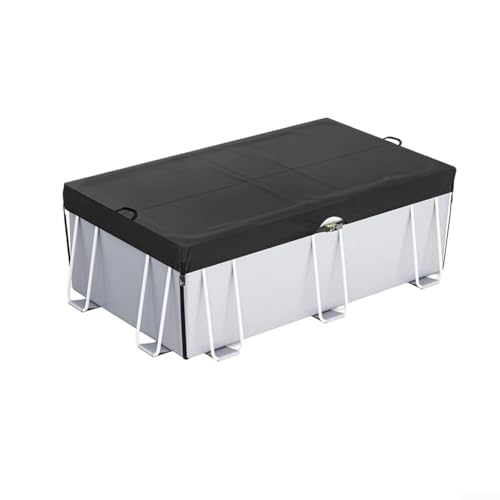 210D Oxford Rechteckige Poolabdeckung, einfach zu bedienendes Design mit Kordelzug für sichere Befestigung (3 x 2,1 m) von Springwillfly
