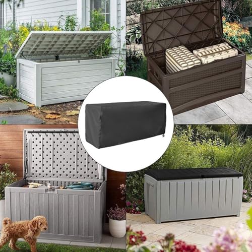 210D wetterfeste Deckbox-Abdeckung mit anpassbarem Spannsystem für maximalen Schutz im Freien (158 × 76 × 69 cm) von Springwillfly