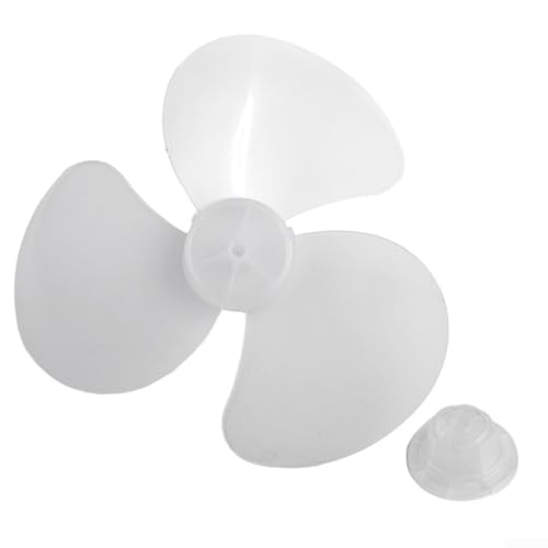 3-Blatt-Design, 16 Lüfterblätter für Ersatz für Steh- und Schreibtischventilatoren, leichtes Material, bequeme Reinigung (weiß) von Springwillfly