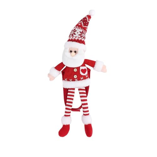 3 dekorative Vorhang-Raffhalter-Schnallen mit Schneemann- und Weihnachtsmann-Designs für Feiertage, saisonale Fensterakzente von Springwillfly