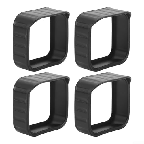 4 Silikon Kamera Schutzabdeckungen für NewBlink Outdoor Türklingel Kameras, wasserdicht und schneefest zur Gerätestabilität (Schwarz) von Springwillfly