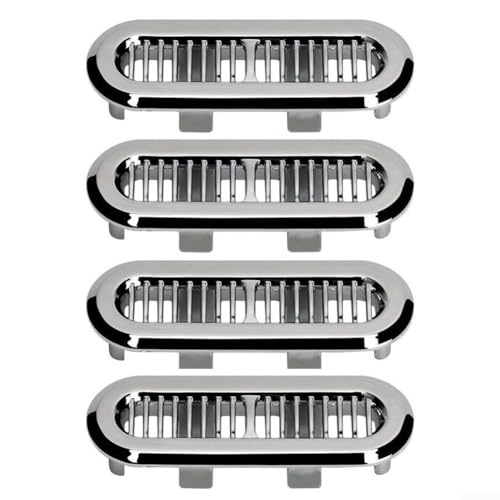 4 Stück Waschbeckenüberlaufabdeckungen verschönern Ihre Ästhetik mit elegantem ABS-Design 4 Stück Waschbeckenüberlaufabdeckungen verschönern Ihre Ästhetik mit elegantem ABS-Design von Springwillfly