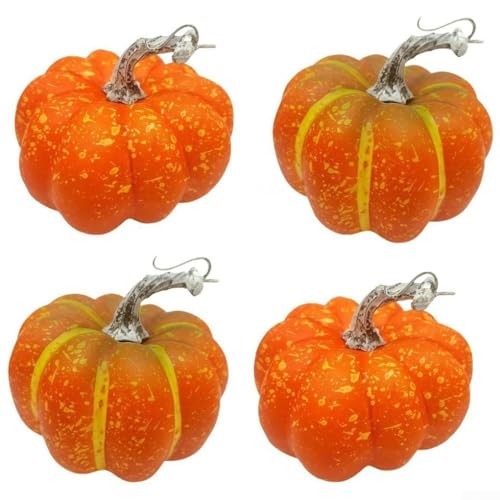 4-teiliges Kürbis-Set aus Kunstschaum für Herbst saisonale Dekoration Halloween und Thanksgiving Party und DIY Verwendung (A) von Springwillfly
