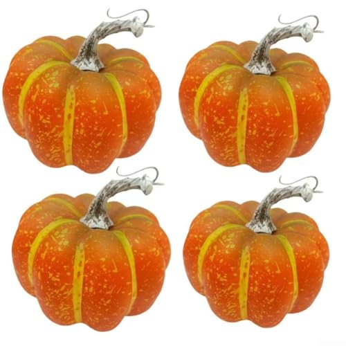 4-teiliges Kunstschaum-Kürbis-Set für Herbstdekoration, Halloween und Erntedankfest und Heimwerkergebrauch (B) von Springwillfly