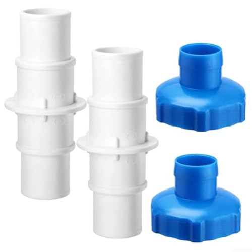 4-teiliges Poolschlauch-Adapter-Set für Pool-Wartung, mit Schlauchanschluss und Schlauch-B-Adaptern 4-teiliges Poolschlauch-Adapter-Set für Pool-Wartung, mit Schlauchanschluss und Schlauch-B-Adaptern von Springwillfly