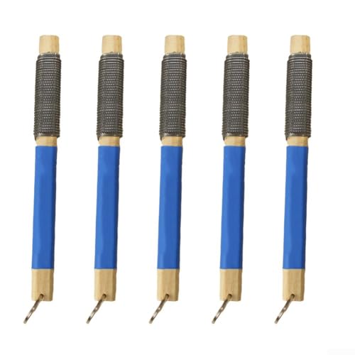 5 Stück Raspelfeilen mit Holzgriffen für präzises Formen und Reparieren auf Holz, Gummi, Leder und weichen Kunststoffmaterialien von Springwillfly