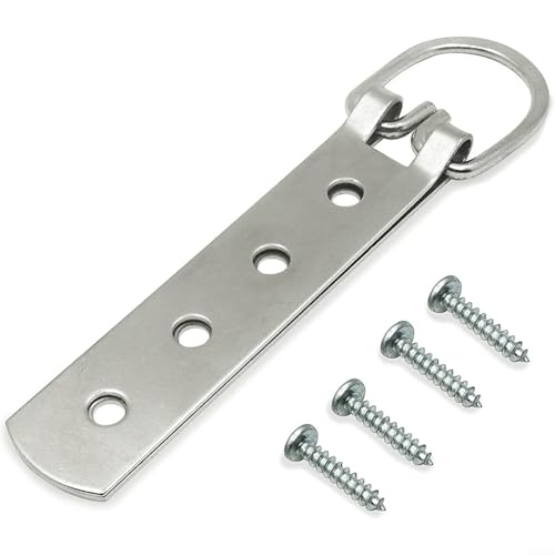 6 x super robuste, extra große Gurtaufhänger D für Ring mit 24 Schrauben für sichere Befestigung der Wanddekoration von Springwillfly