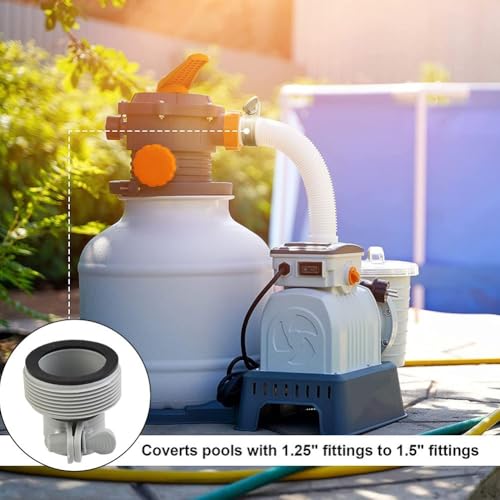 Adapter für Intex Poolschlauch 1 63.5 cm auf 1 12.7 cm Pumpenteile Umbau Set mit 2 Adaptern Adapter für Intex Poolschlauch 1 63.5 cm auf 1 12.7 cm Pumpenteile Umbau Set mit 2 Adaptern von Springwillfly
