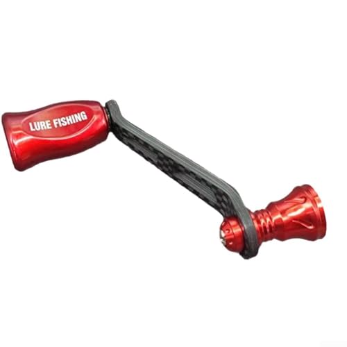 Angelrolle mit einem Griff für DAIWA für FUEGO für Salamandura, Carbon mit Knauf, 1 Stück (rot) von Springwillfly