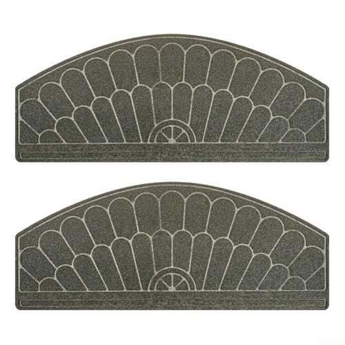 Anspruchsvolle rutschfeste Stufenmatten mit elegantem Design verbessern die Ästhetik des Hauses beim Rutschen (grau) von Springwillfly