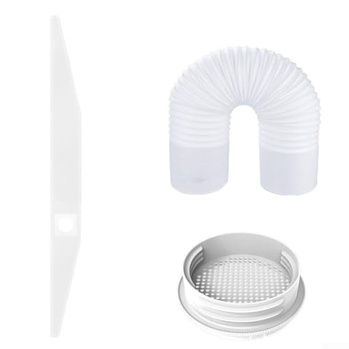 Auspuffdichtungs-Set für Fenster, tragbare Klimaanlage, mit Polypropylen-Entlüftungsrohr und PVC-Stoffabdeckung, kompatibel mit 13/15 cm Anschlussdurchmesser (400 cm) von Springwillfly