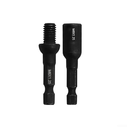 Benutzerfreundliches M6/M8/M10 selbstschneidendes Steckschlüsseladapter-Set für Stockschrauben und Gewindeeinsätze, für alle Schwierigkeitsstufen (M8) von Springwillfly